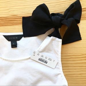 NWT J. Crew Bow-shoulder top